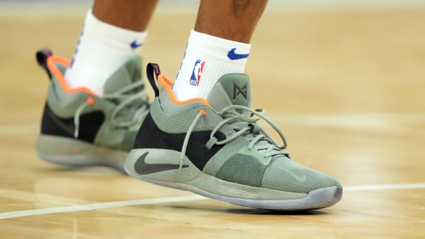 Paul George wearing the Nike PG 2 'All-Star'.
